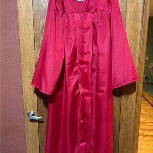 Red Graduation Gown - Classic Ceremony Robe